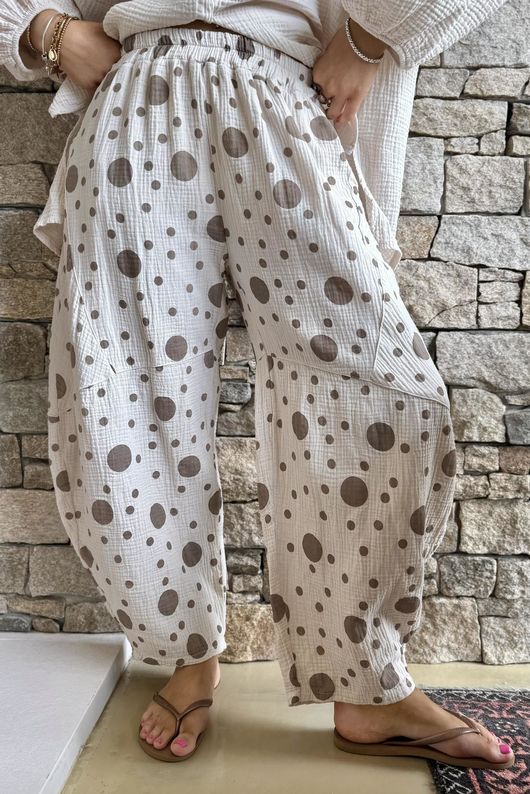 Hush Pillow Cotton Spot On Classic Barrel Pant Calico